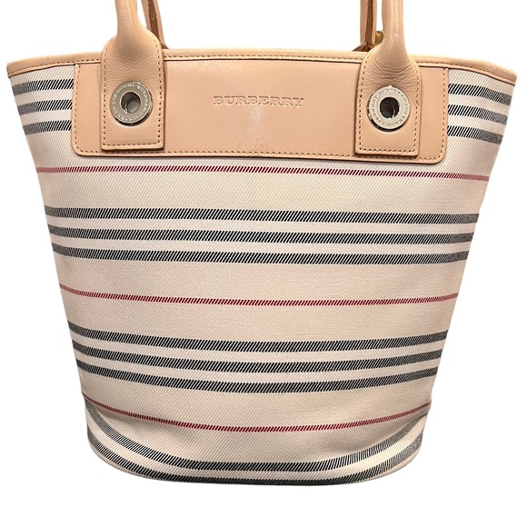 Burberry Autre Marque Beige Nova Bucket Tote With Leather - Picture 7 of 9